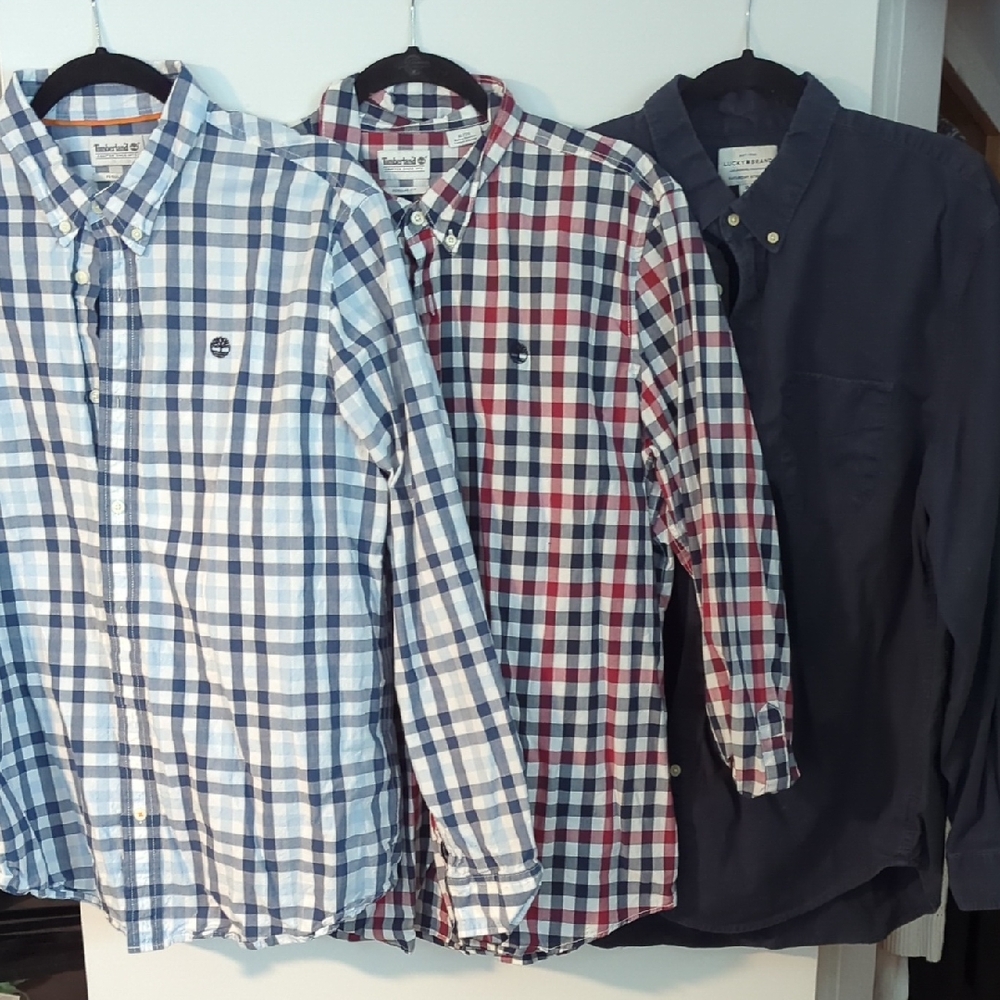 Men's XL Long Sleeve Button Up Shirts